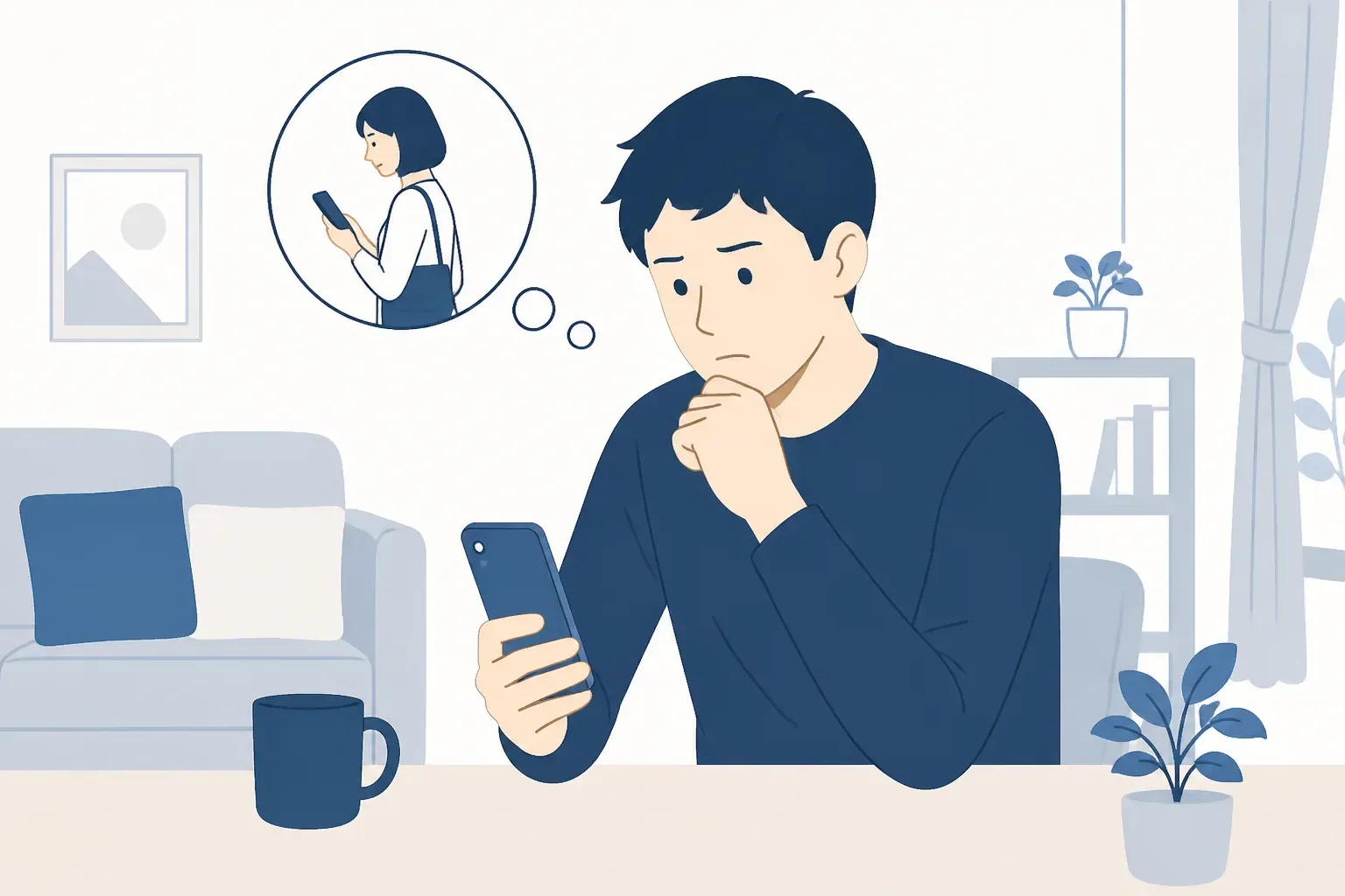冷静に違和感を確かめる準備をするイメージ