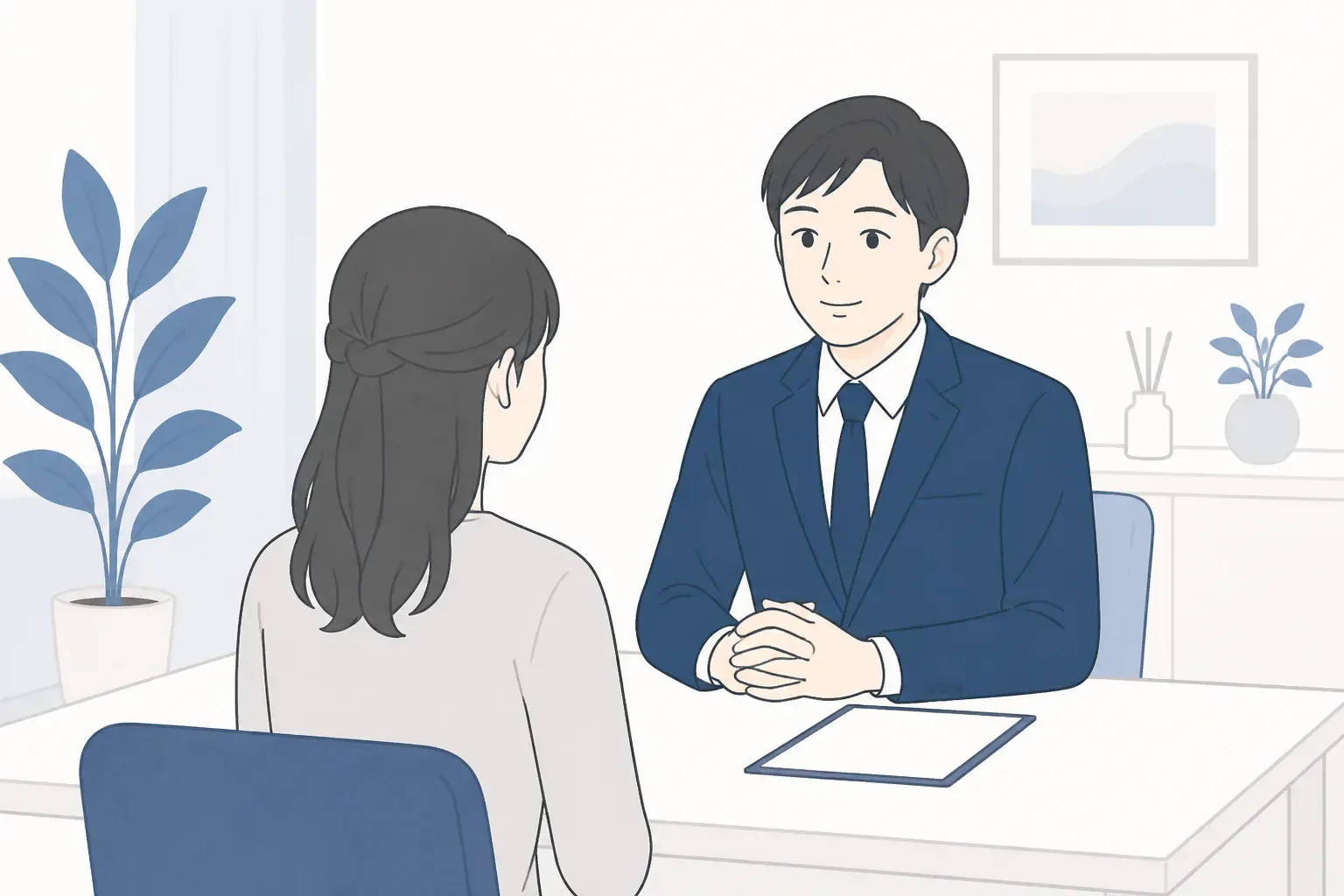 探偵に浮気調査を相談するイメージ