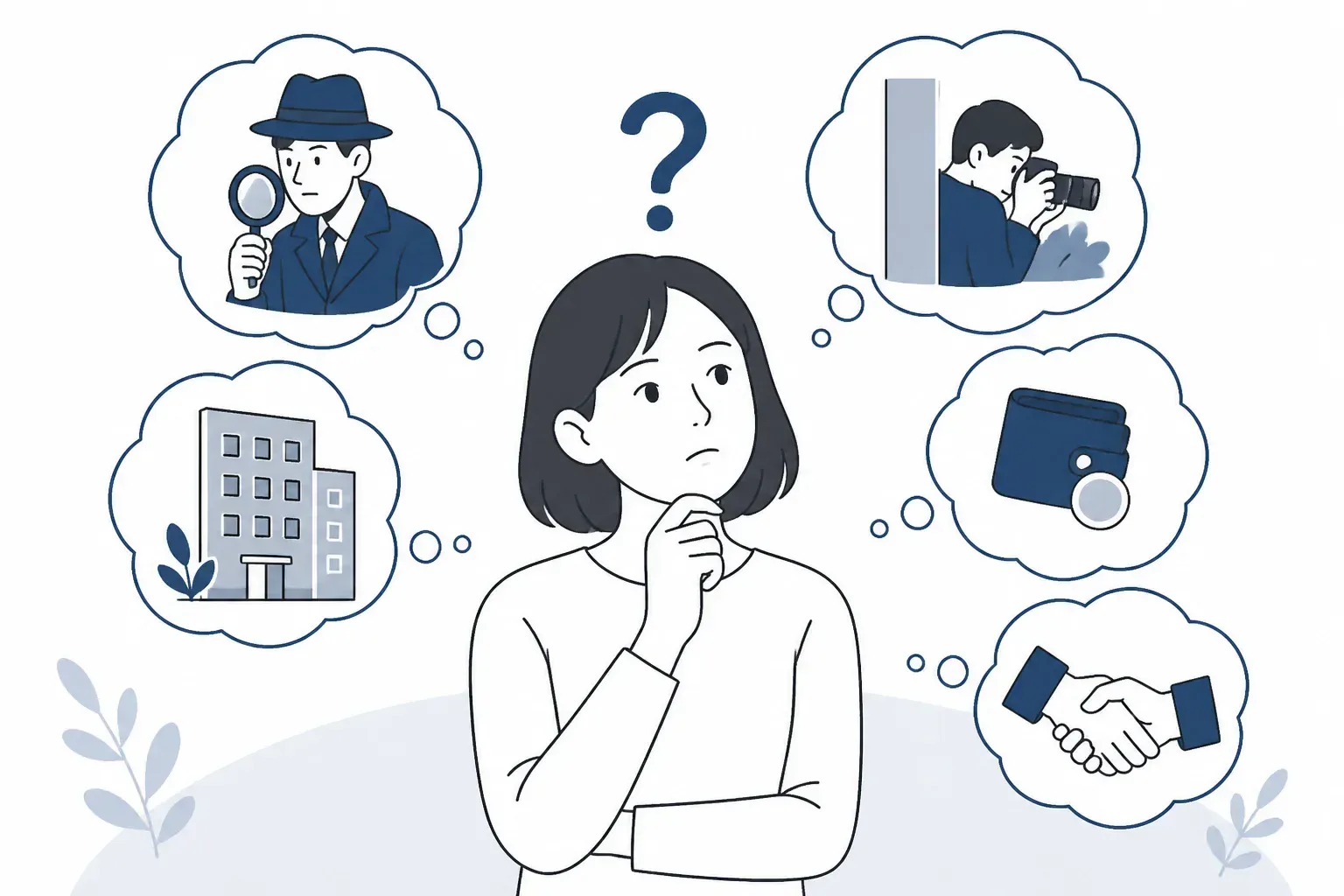 探偵・興信所への相談をイメージした雰囲気画像